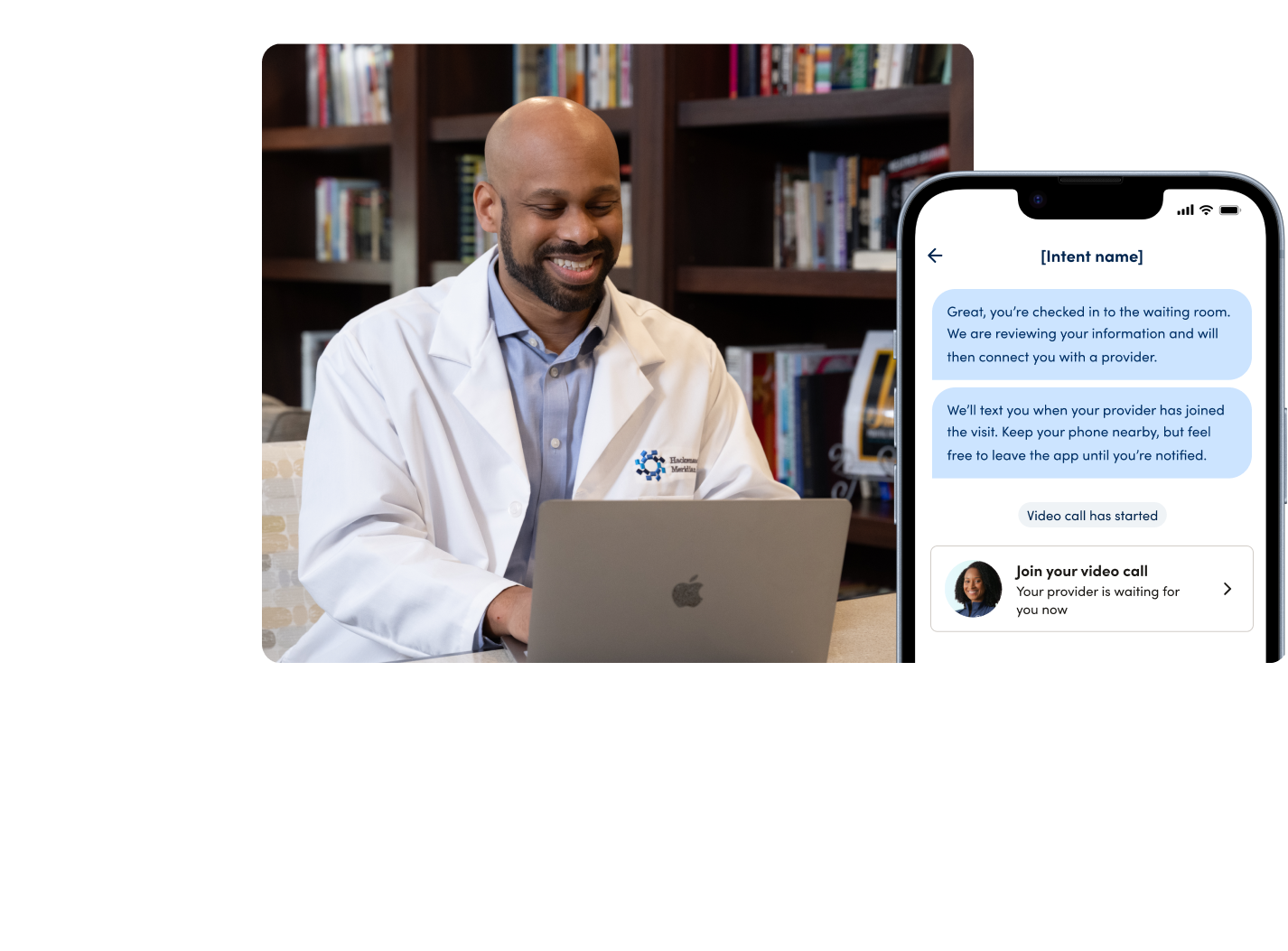 Doctor communicating with patient